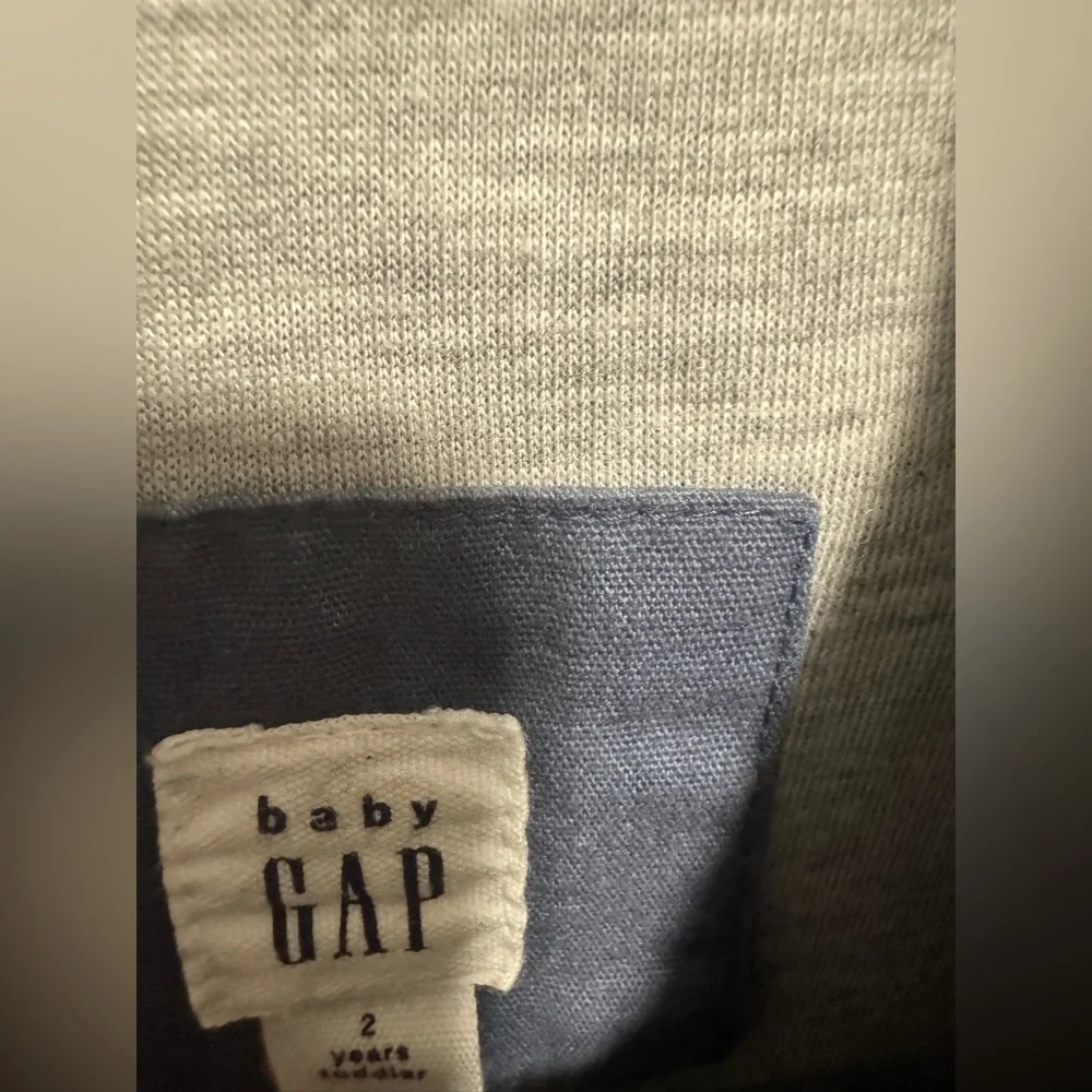 Baby GAP Blue and White Jacket- Size 2 years